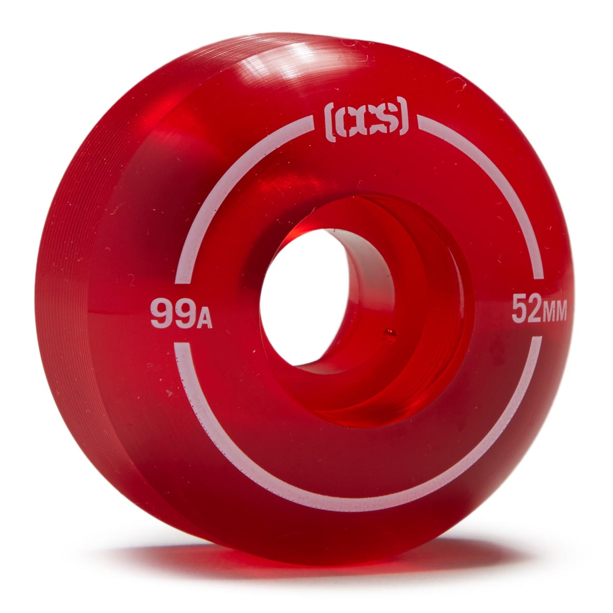 CCS Clear 99a Skateboard Wheels - Red - 52mm image 1