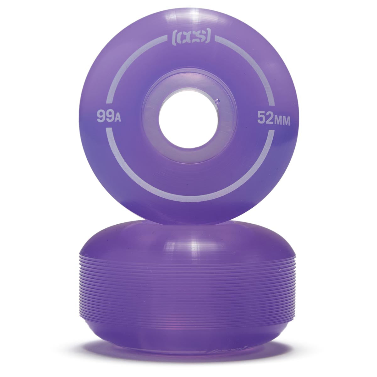 CCS Clear 99a Skateboard Wheels - Purple - 52mm image 2