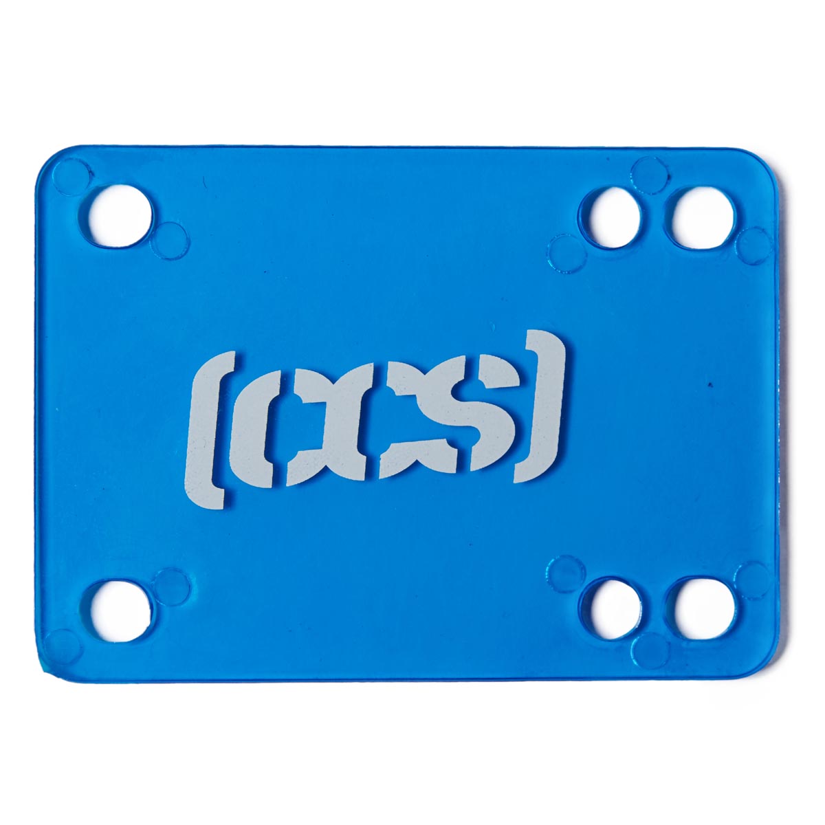 CCS Clear Skateboard Riser Pads - Blue image 2