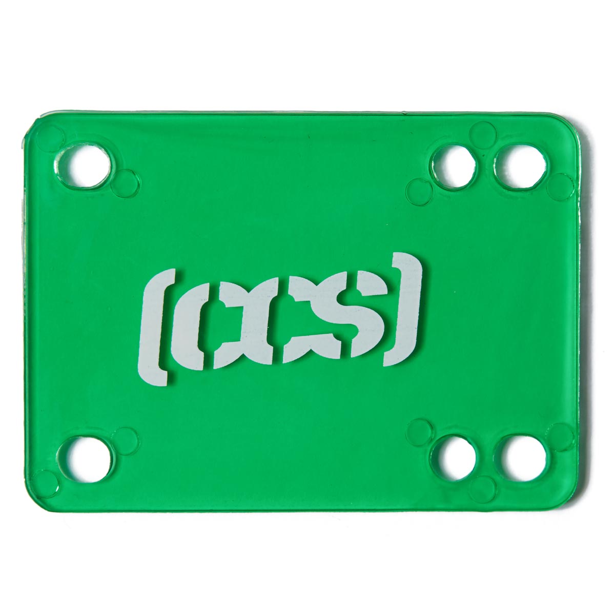CCS Clear Skateboard Riser Pads - Green image 2