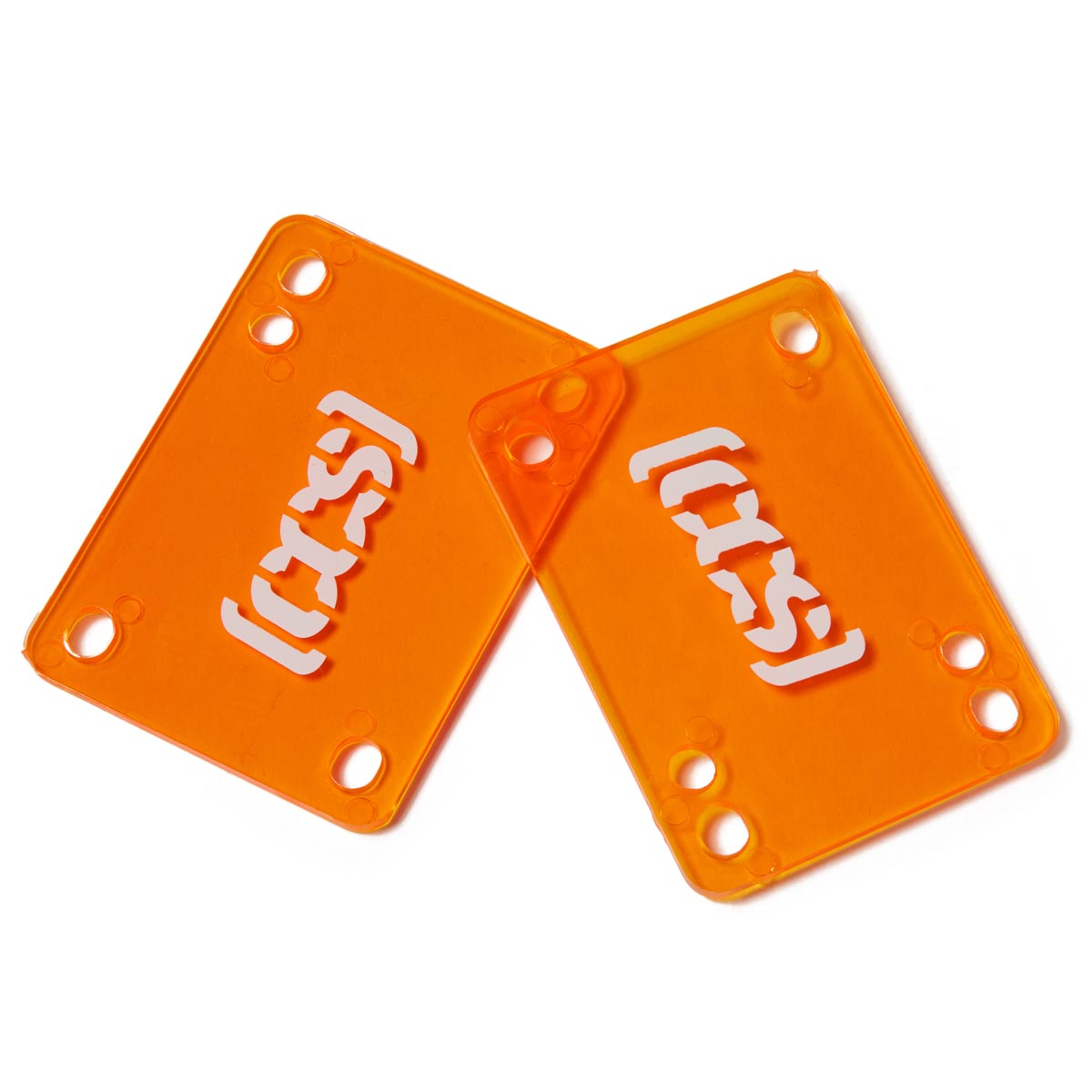 CCS Clear Skateboard Riser Pads - Orange image 1