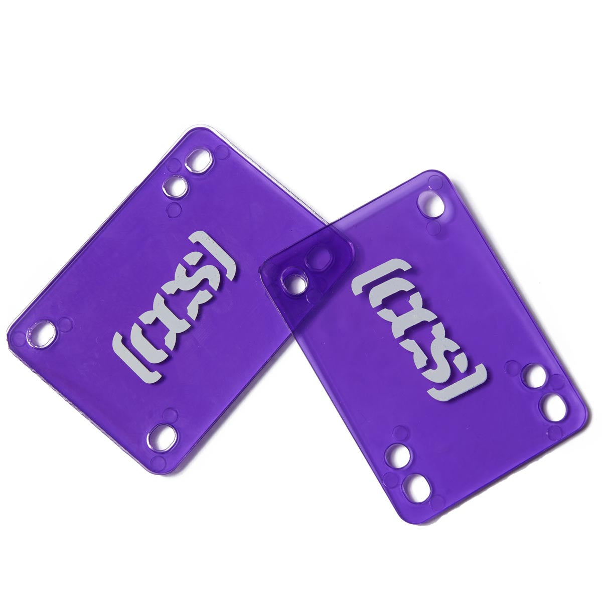 CCS Clear Skateboard Riser Pads - Purple - 1/8
