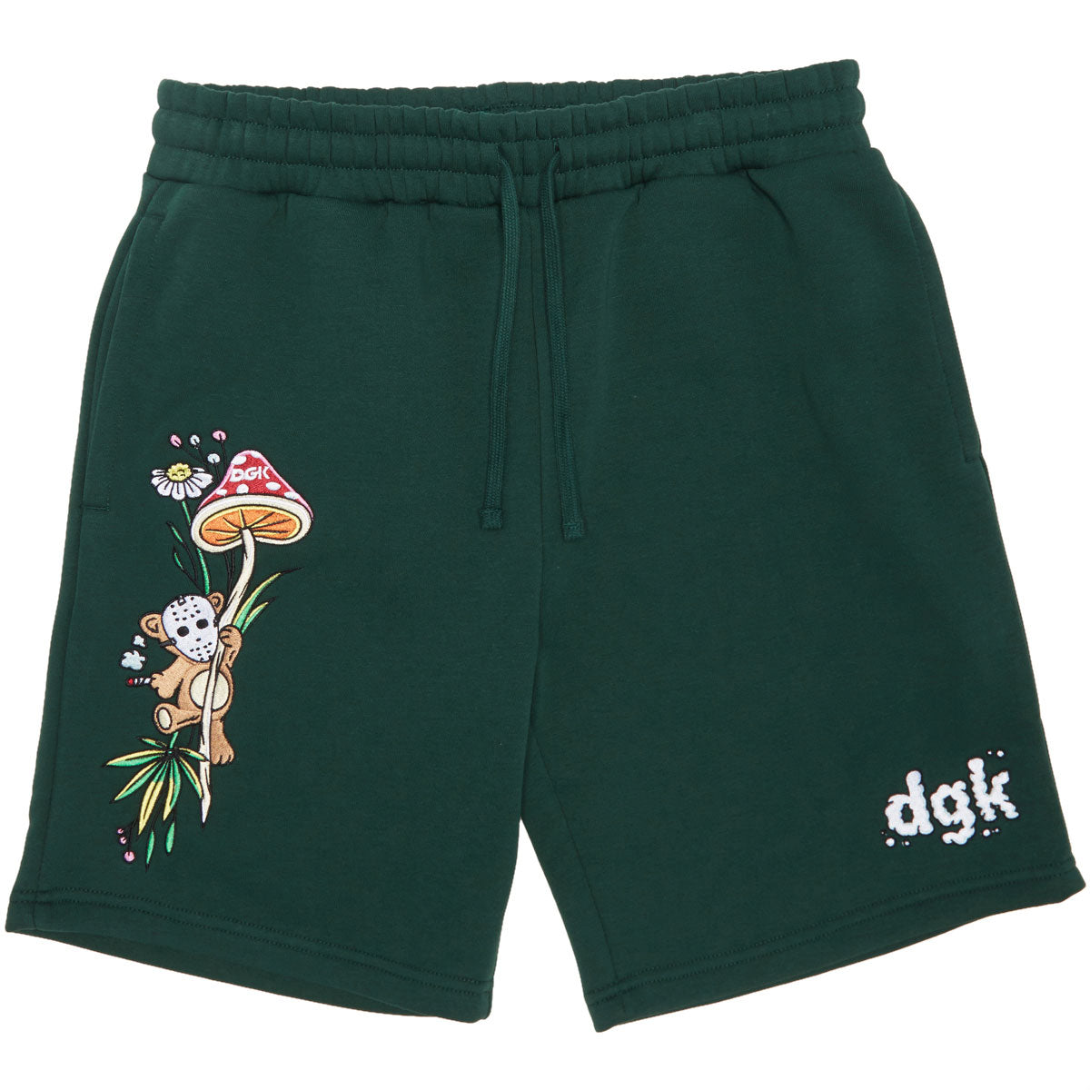 DGK Wonderland Fleece Shorts - Green image 1