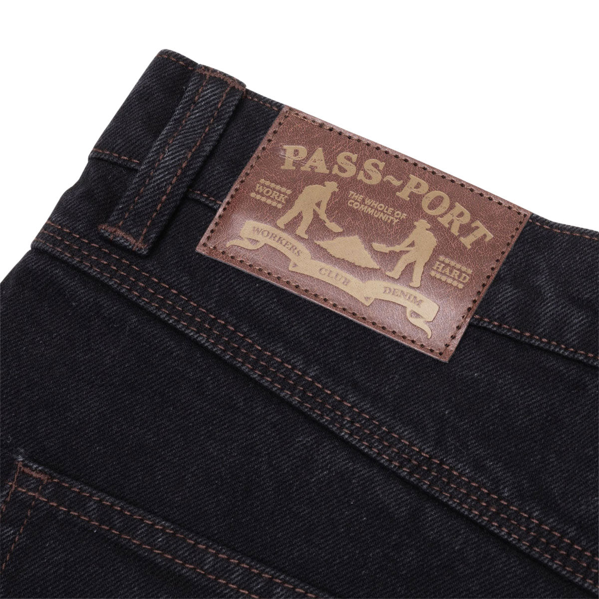 Passport Denim Workers Club R41 Shorts - Washed Black image 4