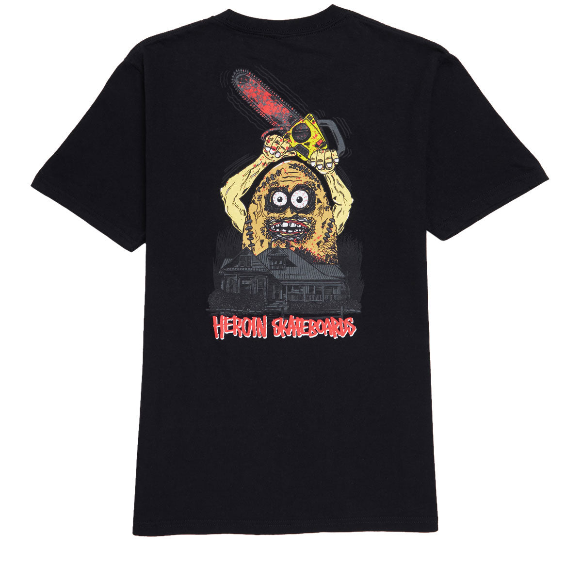 Heroin Teggxas Chainsaw T-Shirt - Black image 1