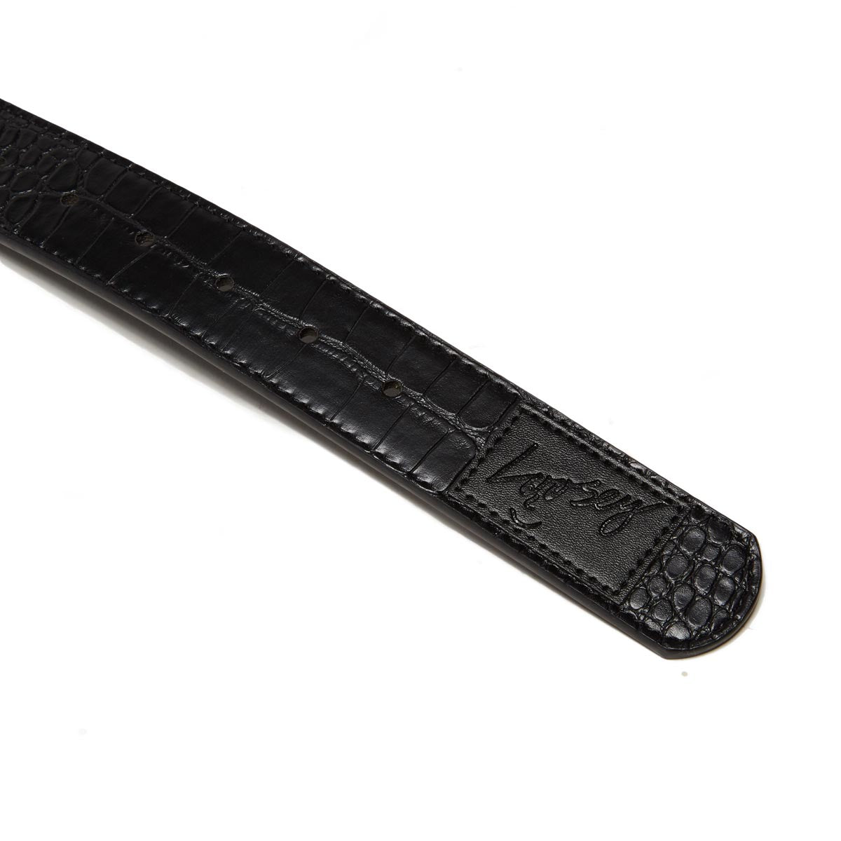 Loosey Croc Skin Belt - Black image 3