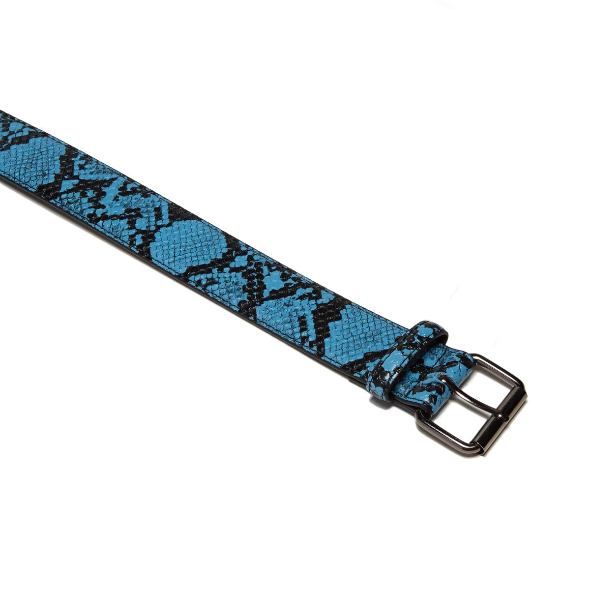 Loosey Snake Skin Belt - Blue image 2