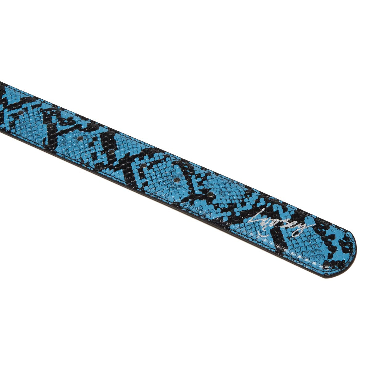 Loosey Snake Skin Belt - Blue image 3