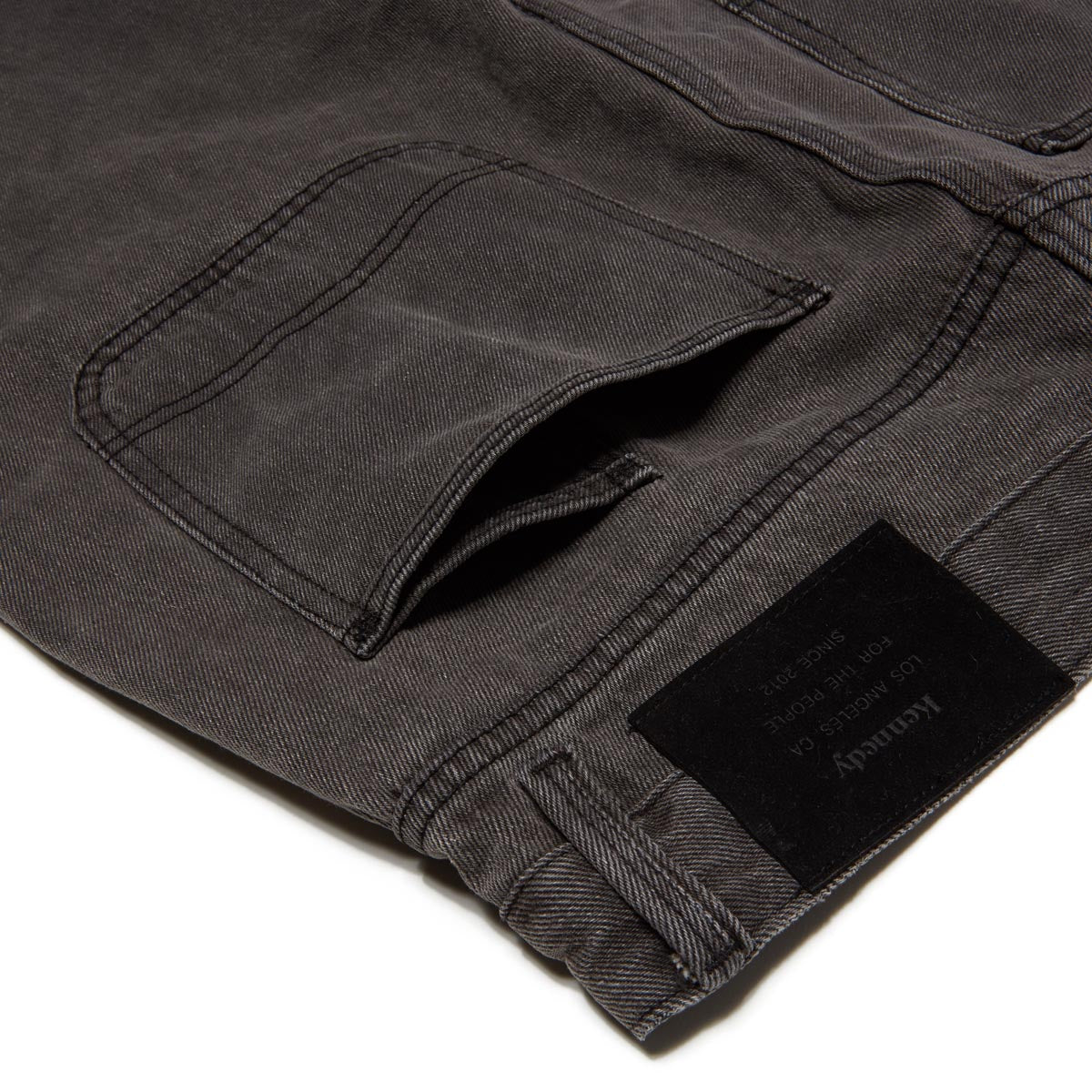 Kennedy The Wide Tapered Jeans - Black Flag image 5