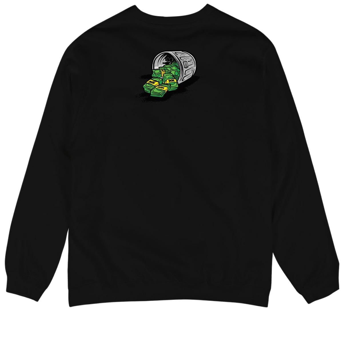 DGK Menace Crewneck Sweatshirt - Black image 2