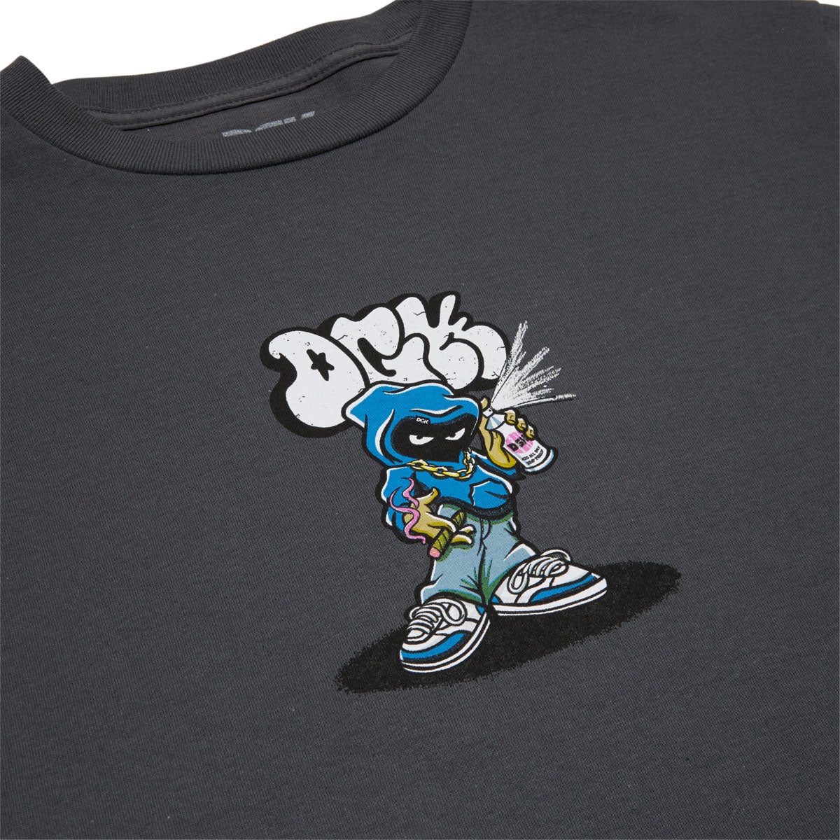 DGK Menace T-Shirt - Charcoal image 3