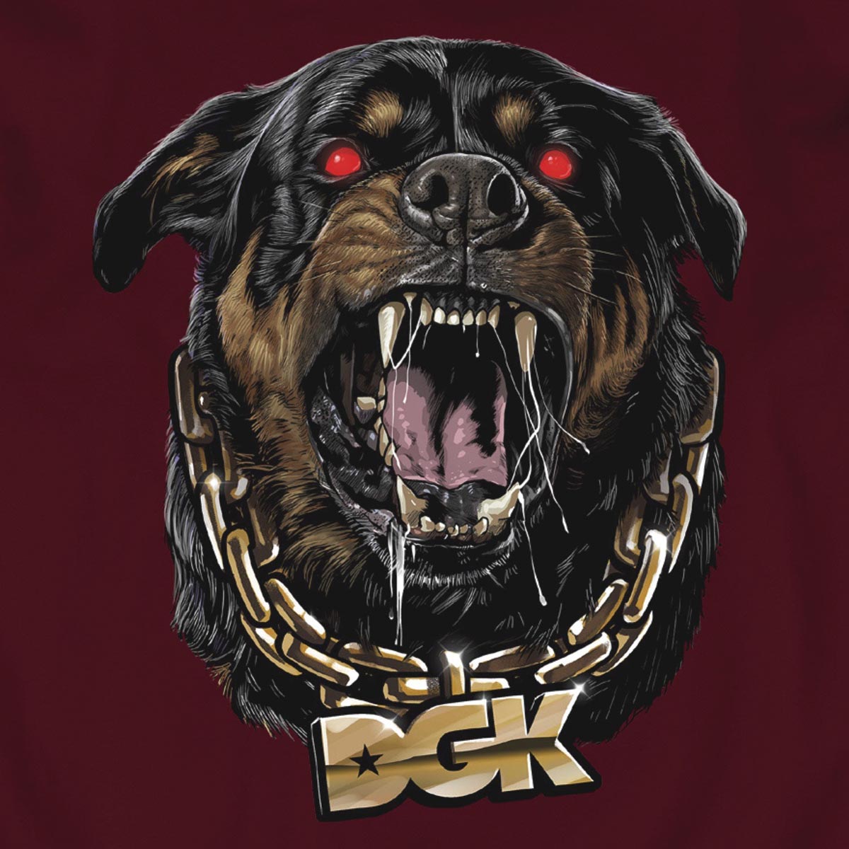 DGK Guard Crewneck Sweatshirt - Maroon image 2
