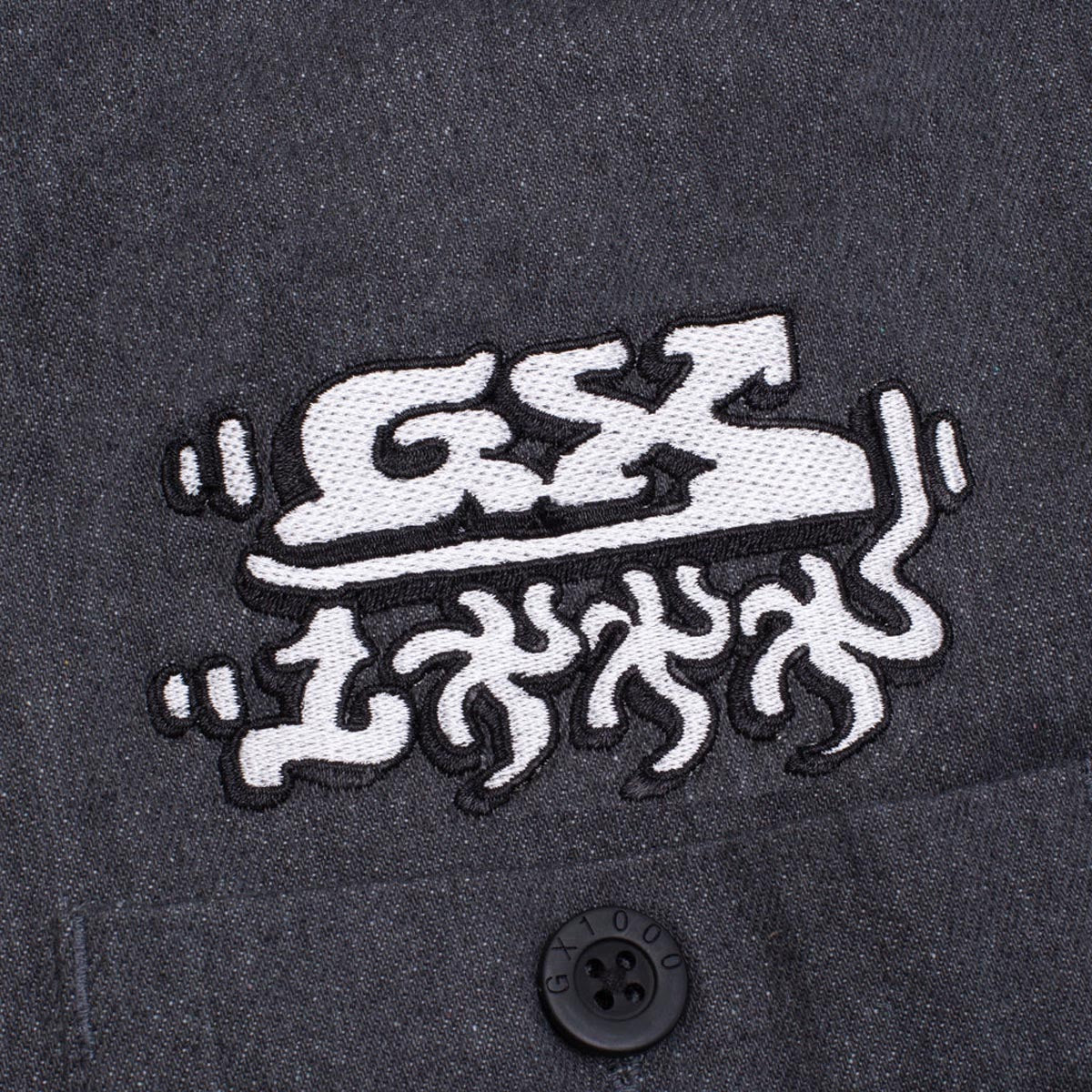 GX1000 Denim Hooded Jacket - Washed Black image 2