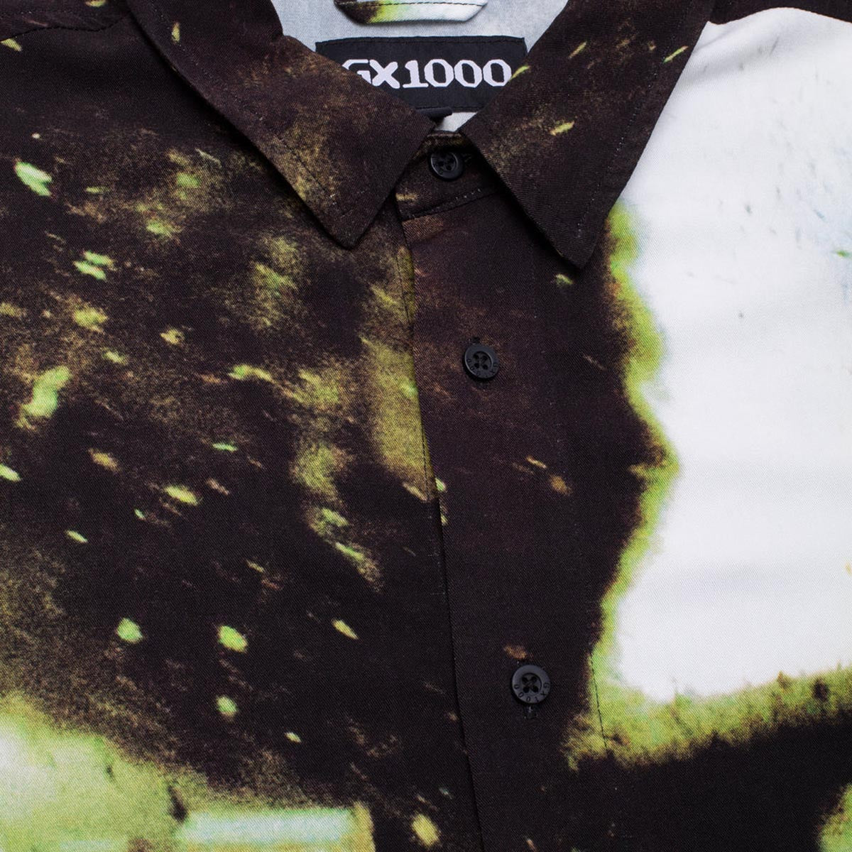GX1000 Rayon Tornado Button Down Shirt - Black image 3