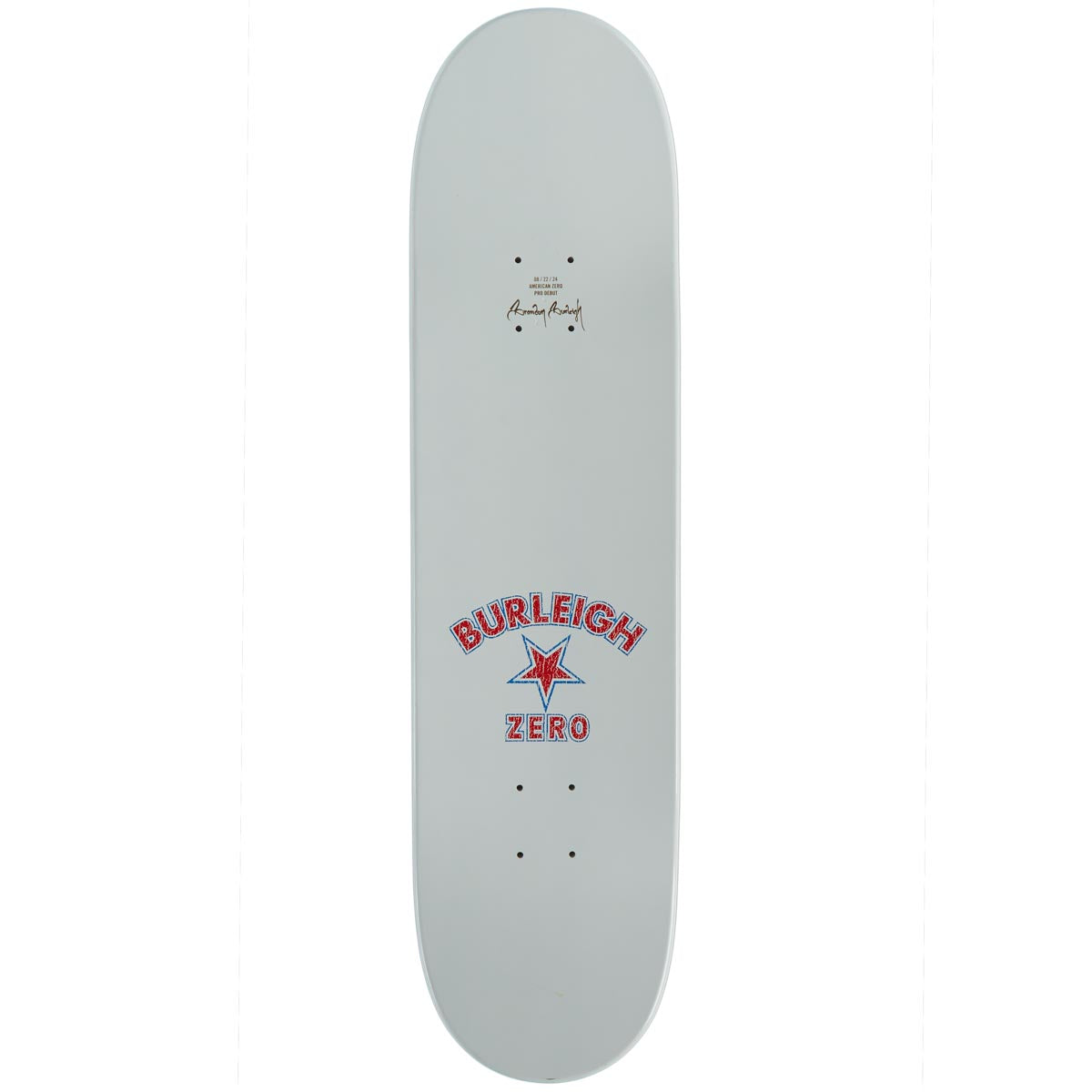 Zero American Zero Burleigh Skateboard Deck - White - 8.25