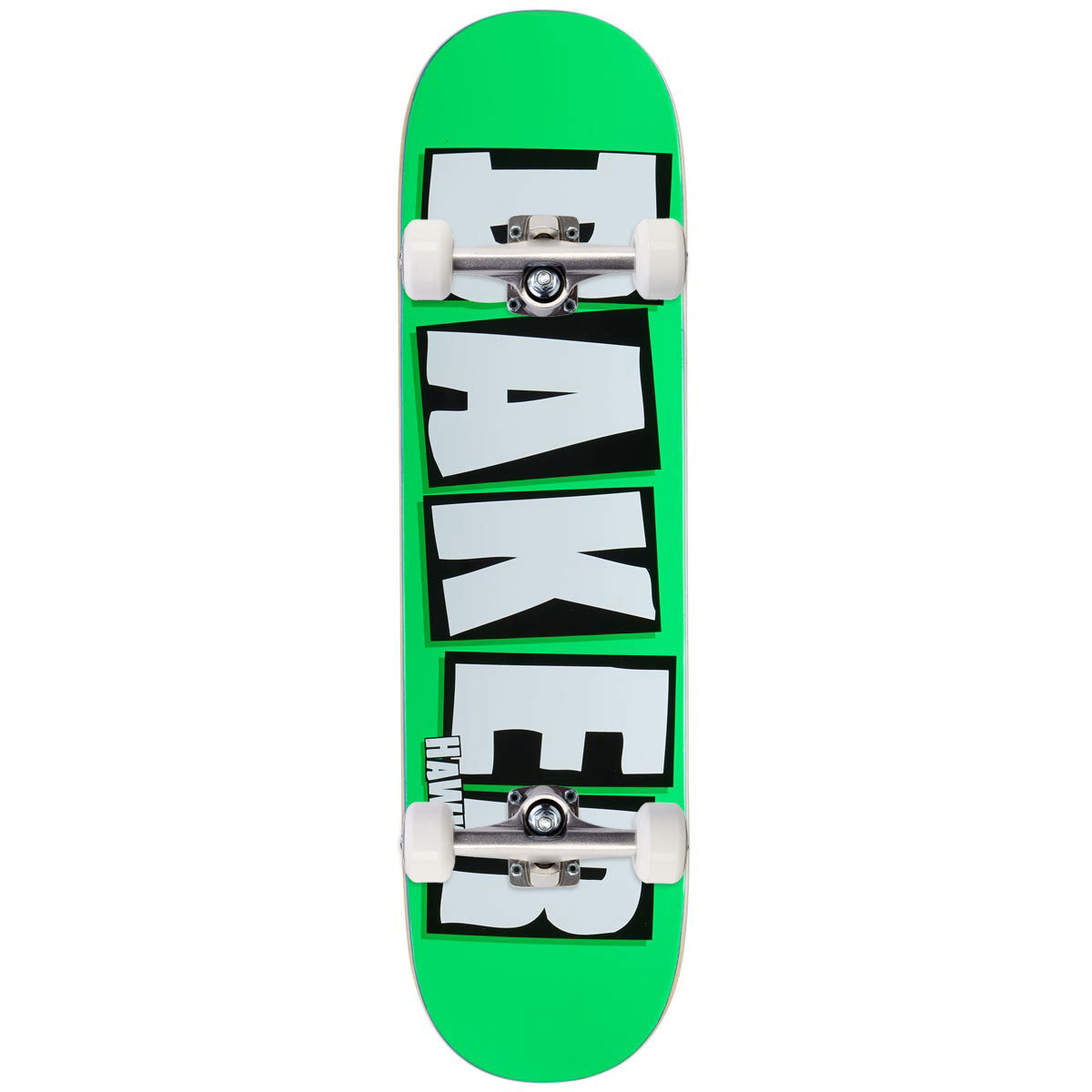 Baker Hawk Brand Name B2 Skateboard Complete - Neon Green - 8.50