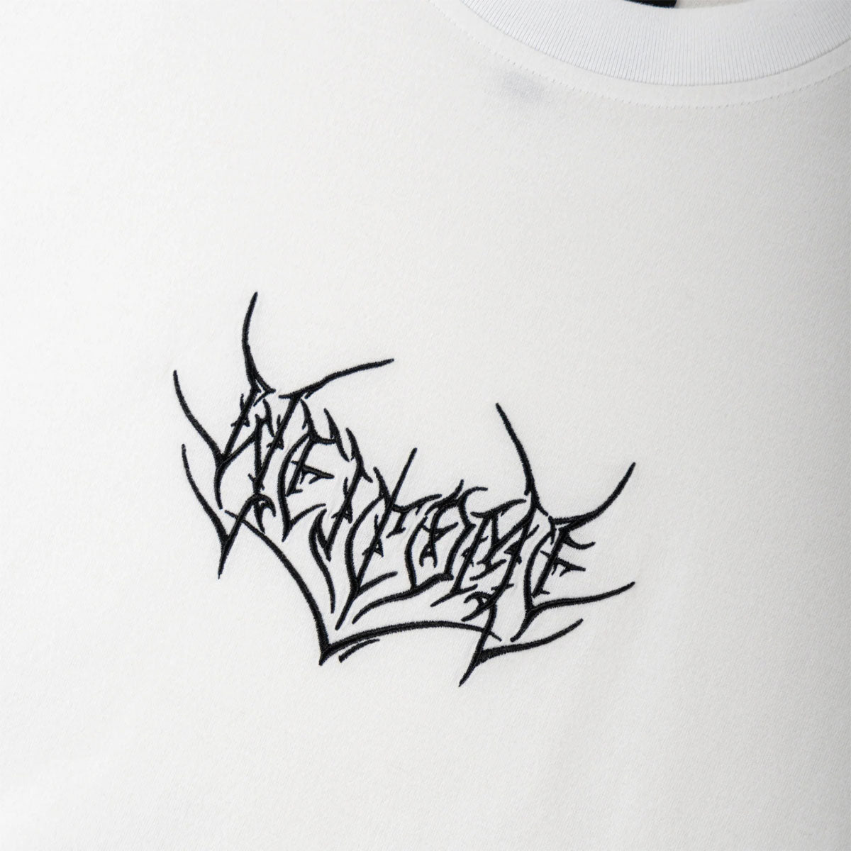 Welcome Splinter Knit T-Shirt - White image 2