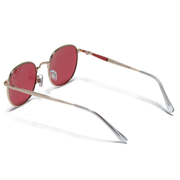 Happy Hour Holidaze Sunglasses - Gold/Red