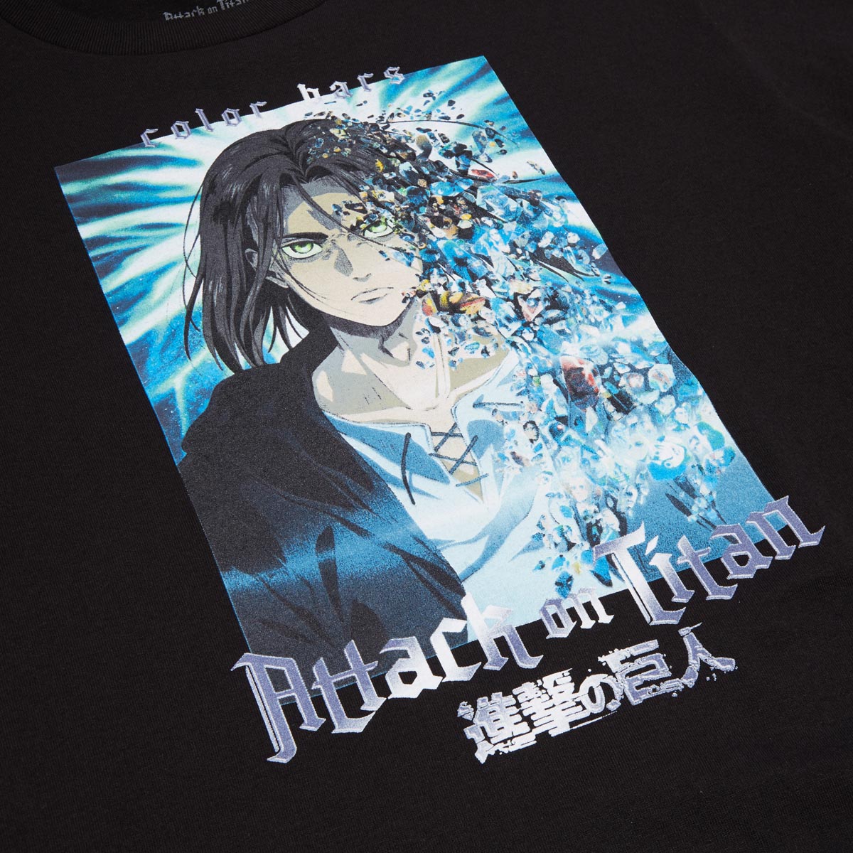 Color Bars x Attack on Titan Final Season T-Shirt - Black image 2