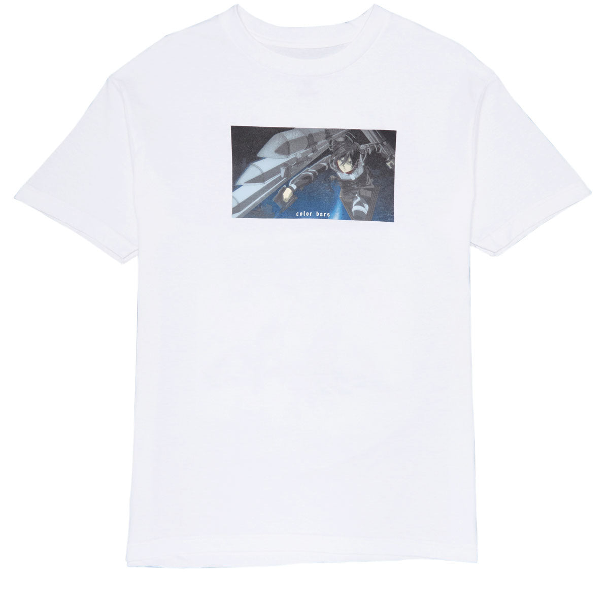 Color Bars x Attack on Titan Brigade T-Shirt - White image 1