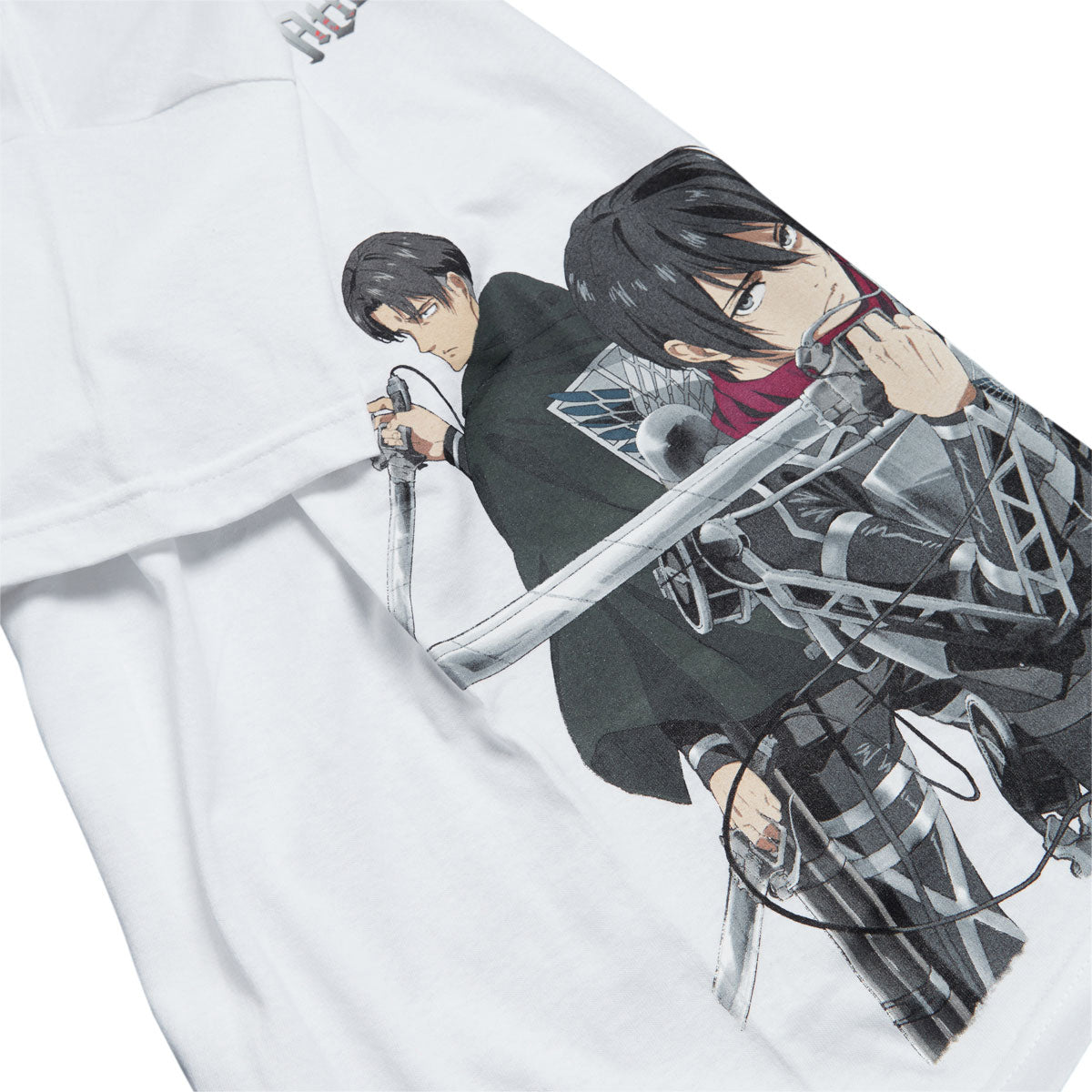 Color Bars x Attack on Titan Back to Back T-Shirt - White image 2