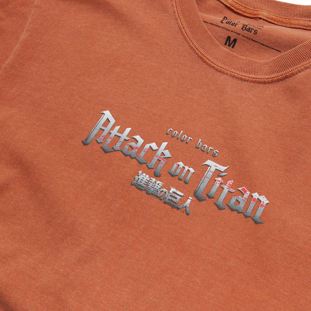 Color Bars x Attack on Titan Back to Back T-Shirt - Yam image 3