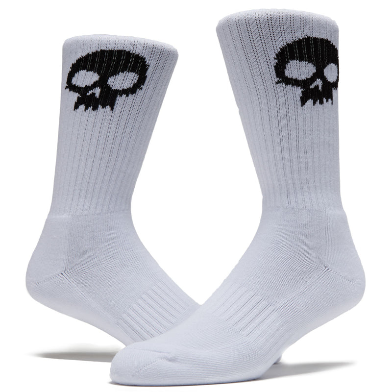 Zero Skull Socks - White