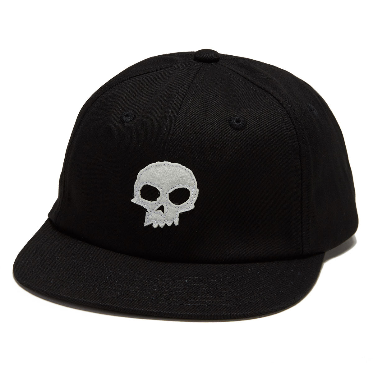 Zero Single Skull Aplique Hat - Black image 1