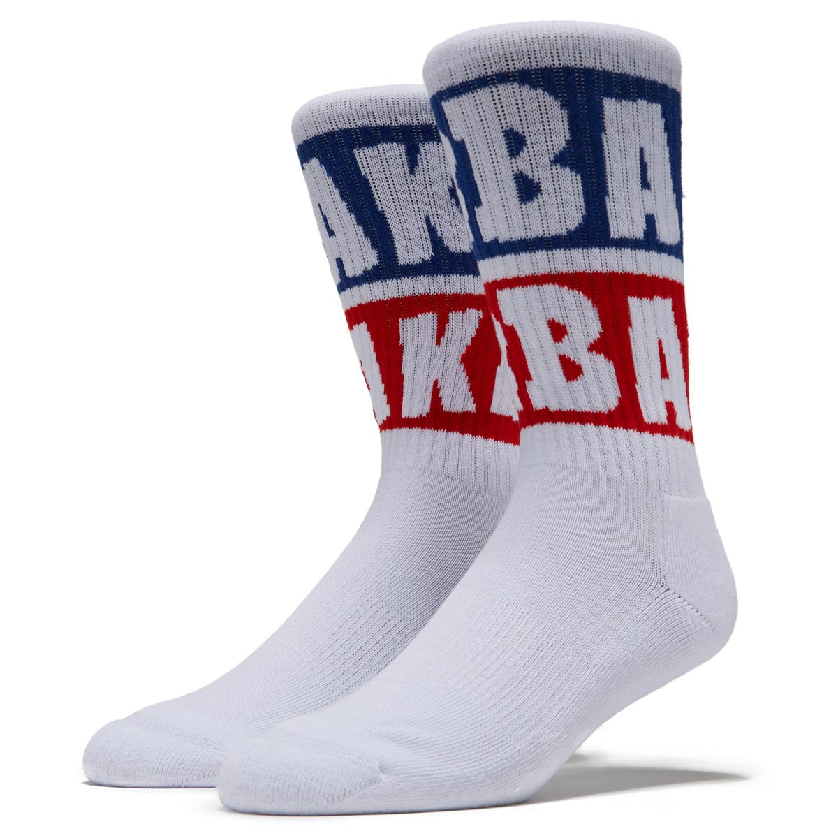 Baker Blue Block Socks - White image 1