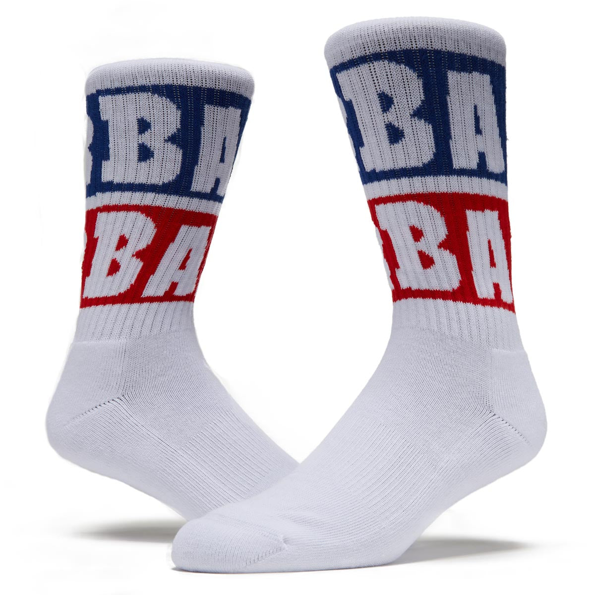 Baker Blue Block Socks - White image 2