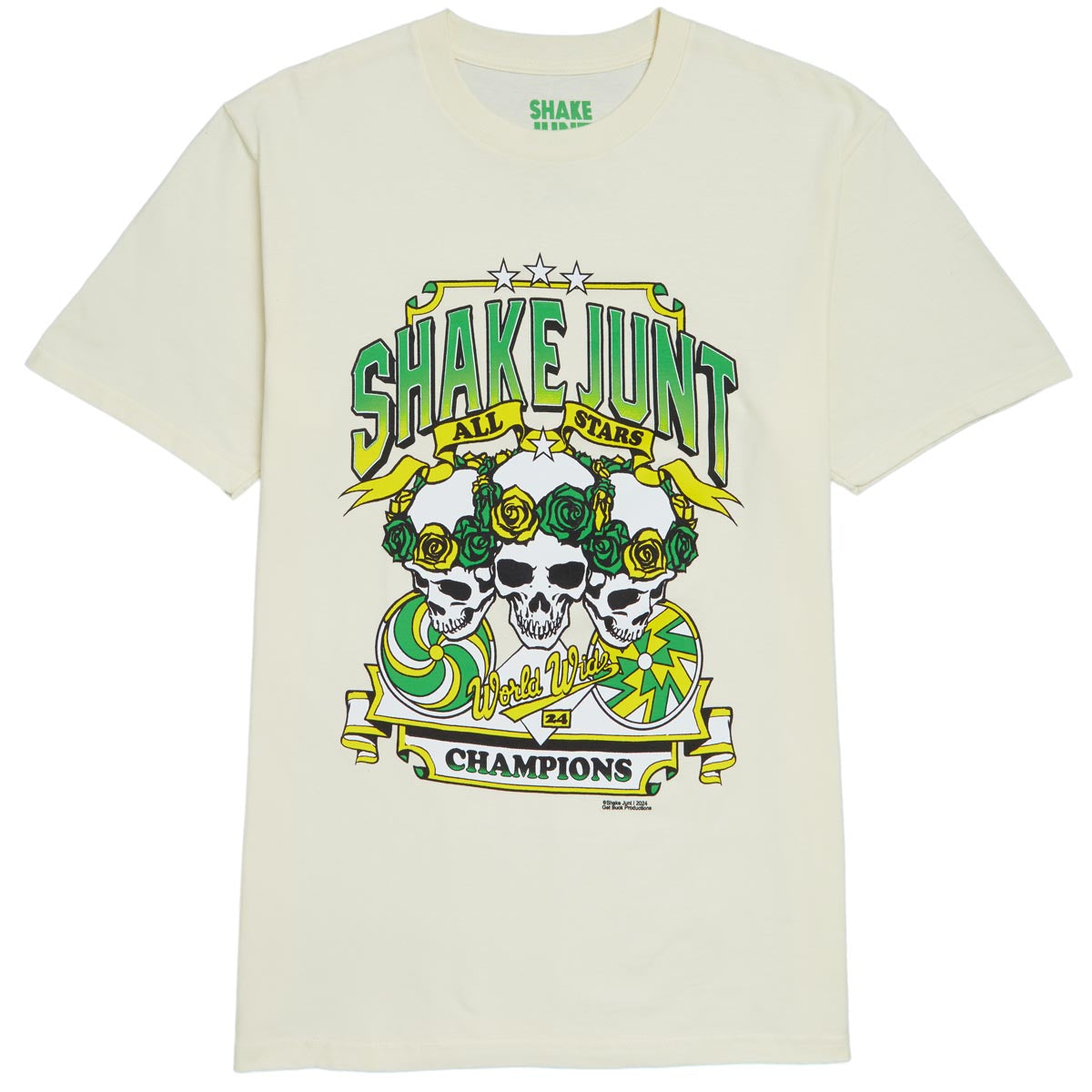 Shake Junt Gr8ful T-Shirt - Cream image 1