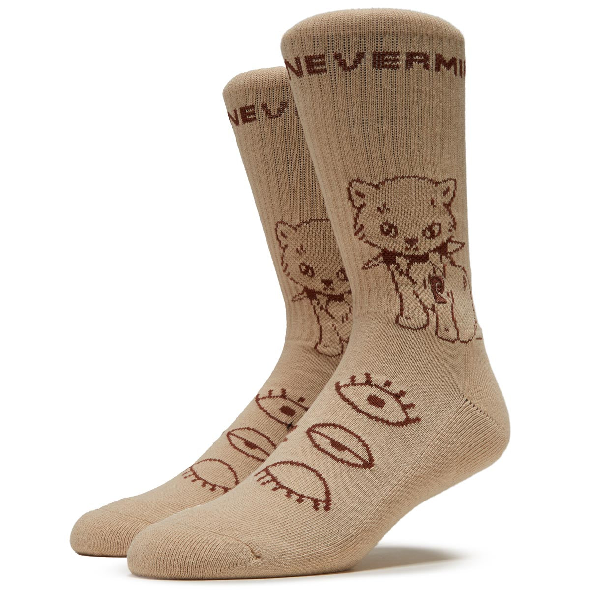 Psockadelic Nevermind Socks - Tan image 1