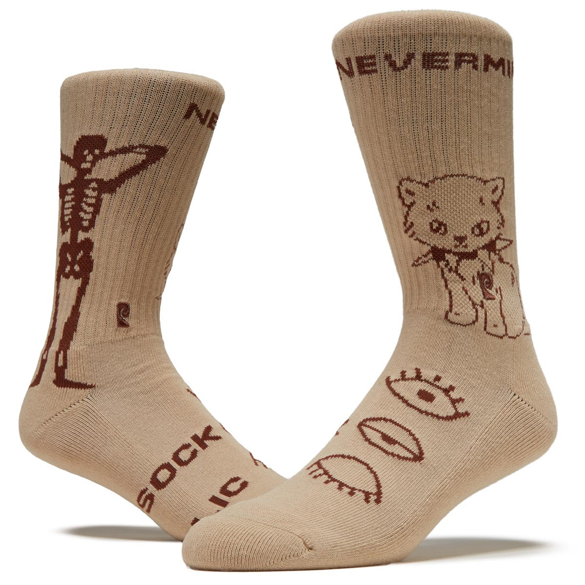 Psockadelic Nevermind Socks - Tan image 2