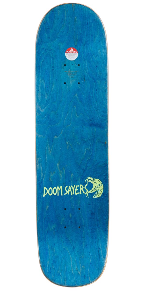 Doom Sayers Never Bite Square Tail Skateboard Complete - Blue image 2