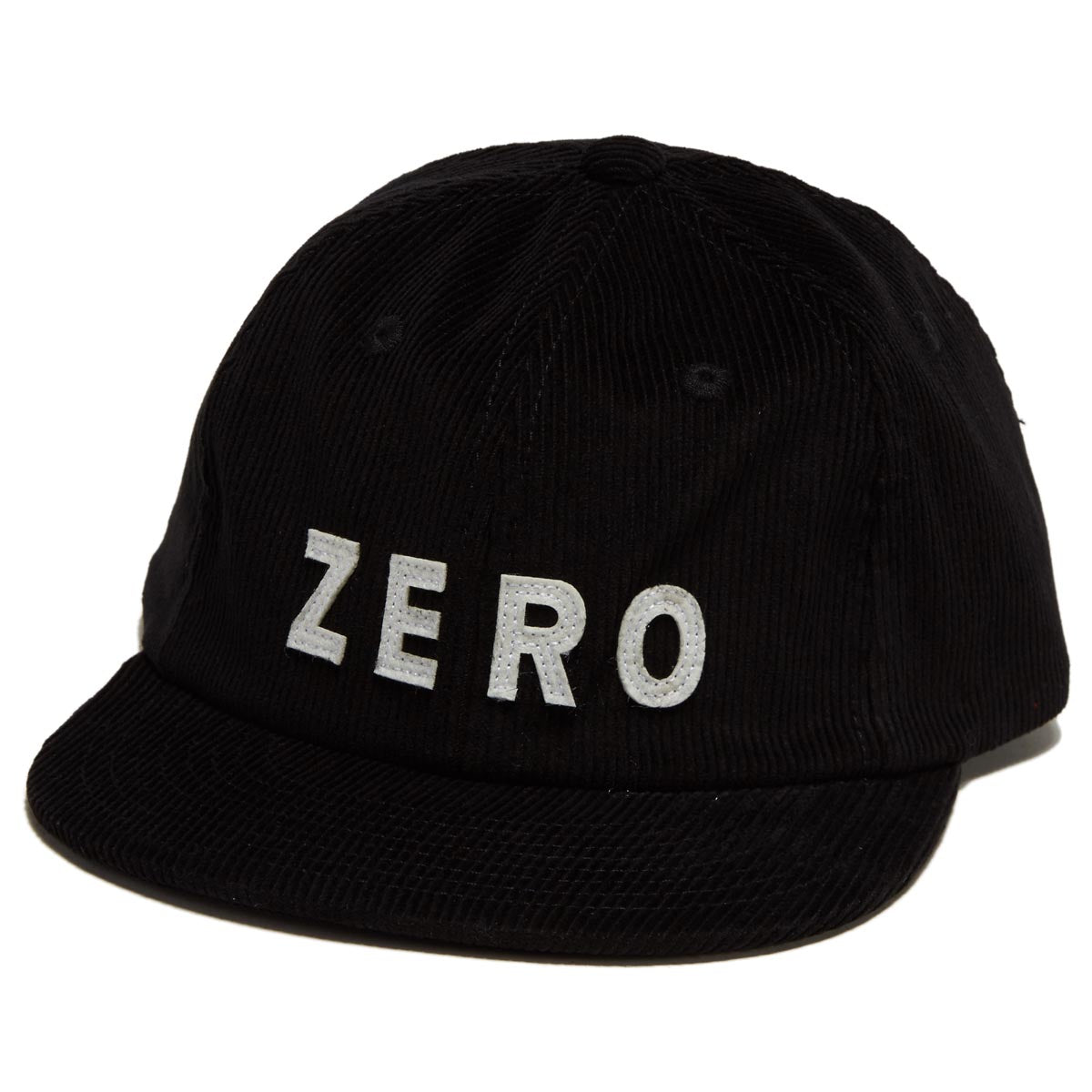 Zero Corduroy Army Aplique  Hat - Black image 1