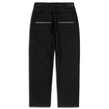 CCS Baggy Taper Denim Jeans - Chain Black