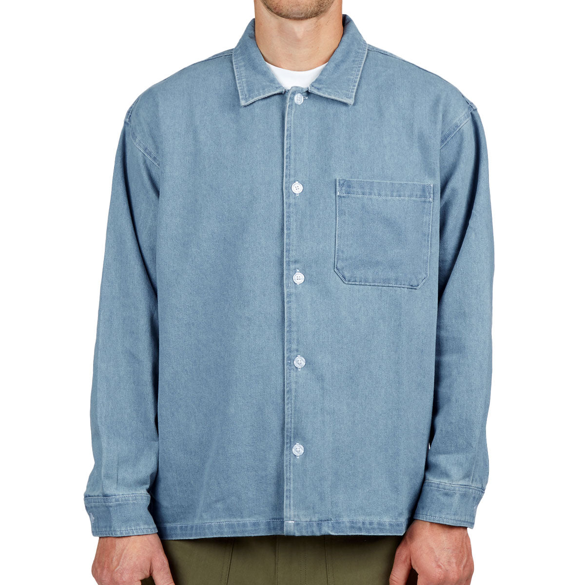 CCS Box Denim Shirt - Light Blue image 1