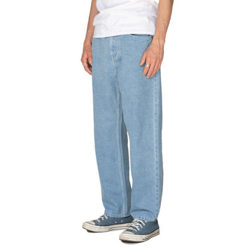 Welcome Immortal Loose Straight Denim Jeans - Washed Blue