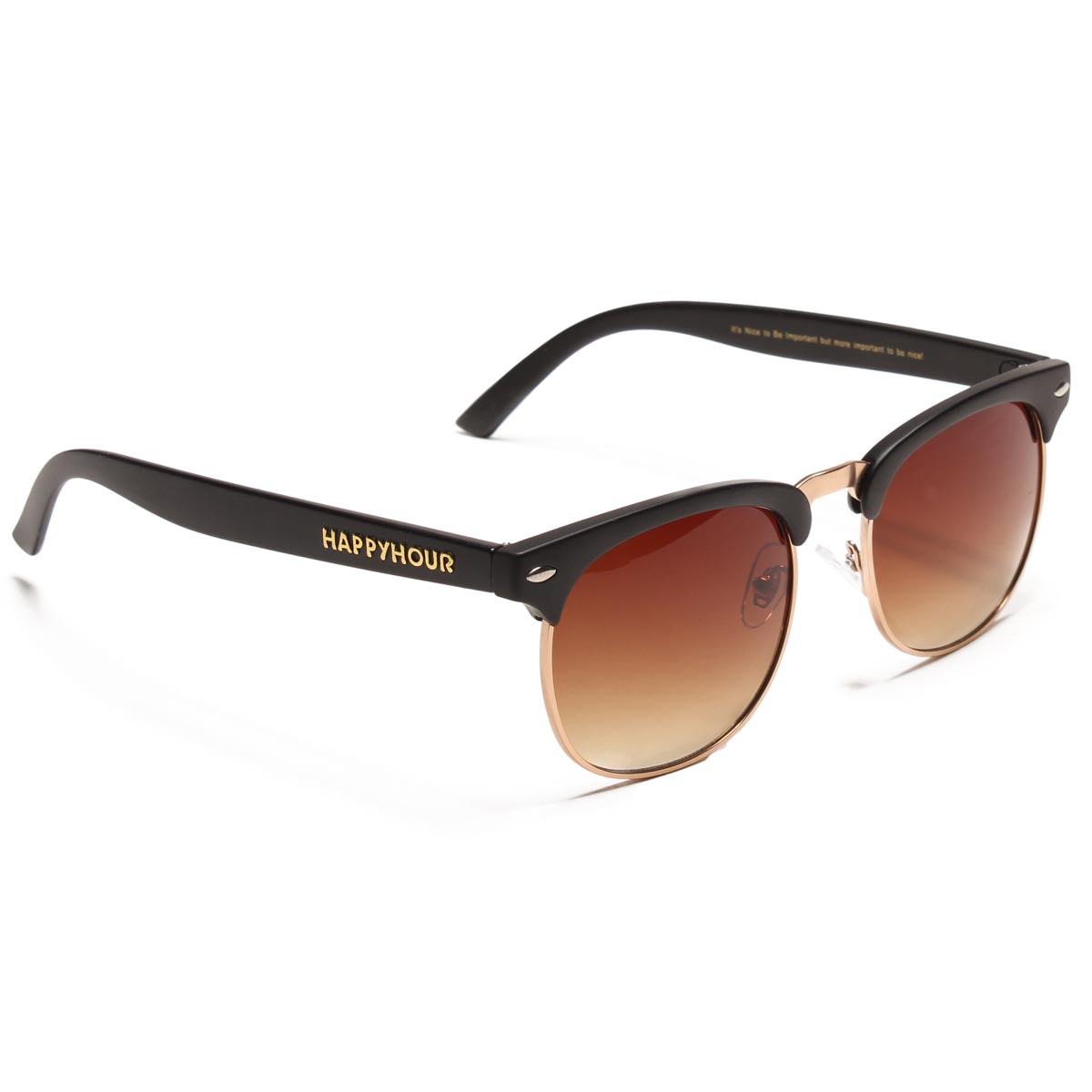 Happy Hour G2 Sunglasses - Matte Black/Amber Fade image 1