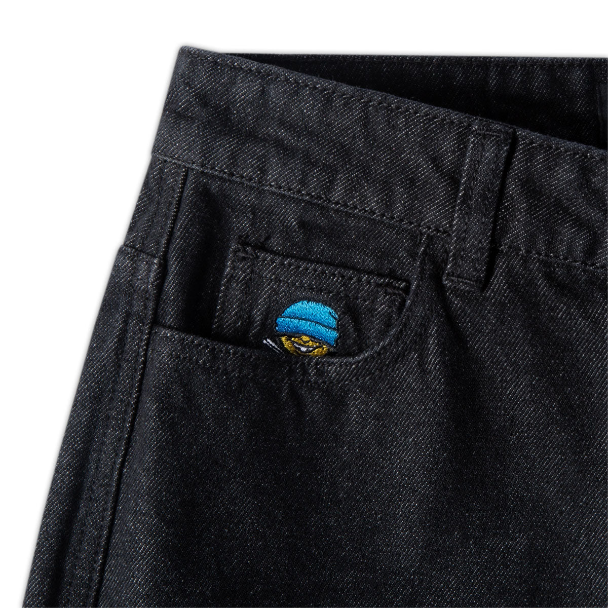 CCS Youth Baggy Taper Denim Jeans - Black image 8