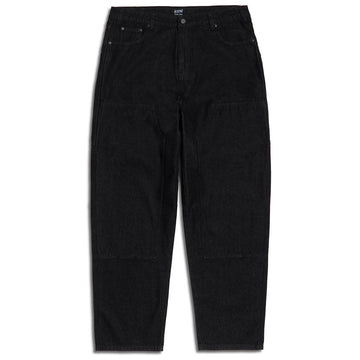 CCS 4x4 Reinforced Baggy Taper Denim Jeans - Black