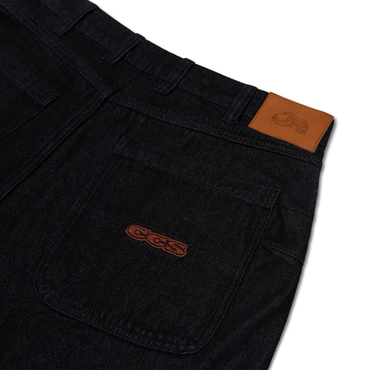 CCS 4x4 Reinforced Baggy Taper Denim Jeans - Black image 8