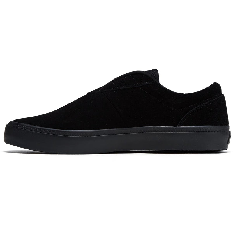 Opus Honey Slip Shoes - Black/Black Suede