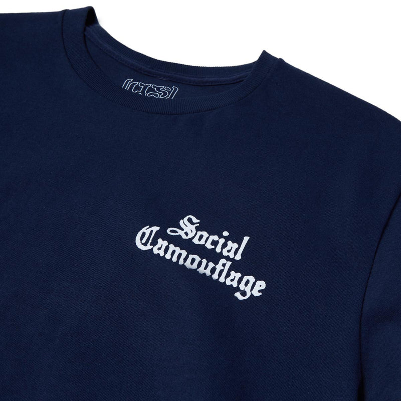 CCS Social Camouflage Bar T-Shirt - Navy