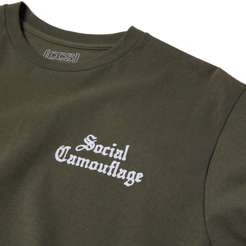 CCS Social Camouflage Bar T-Shirt - Olive