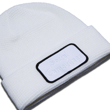 CCS Social Camouflage Patch Beanie - White
