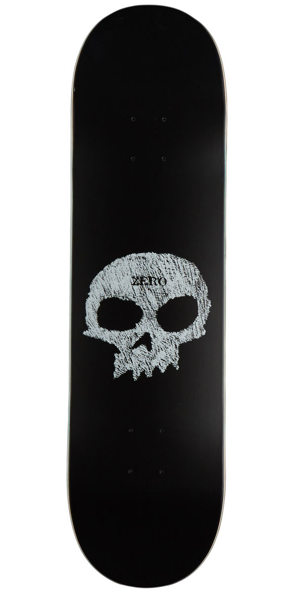 Zero Single Skull Chalkboard Skateboard Deck - 8.50