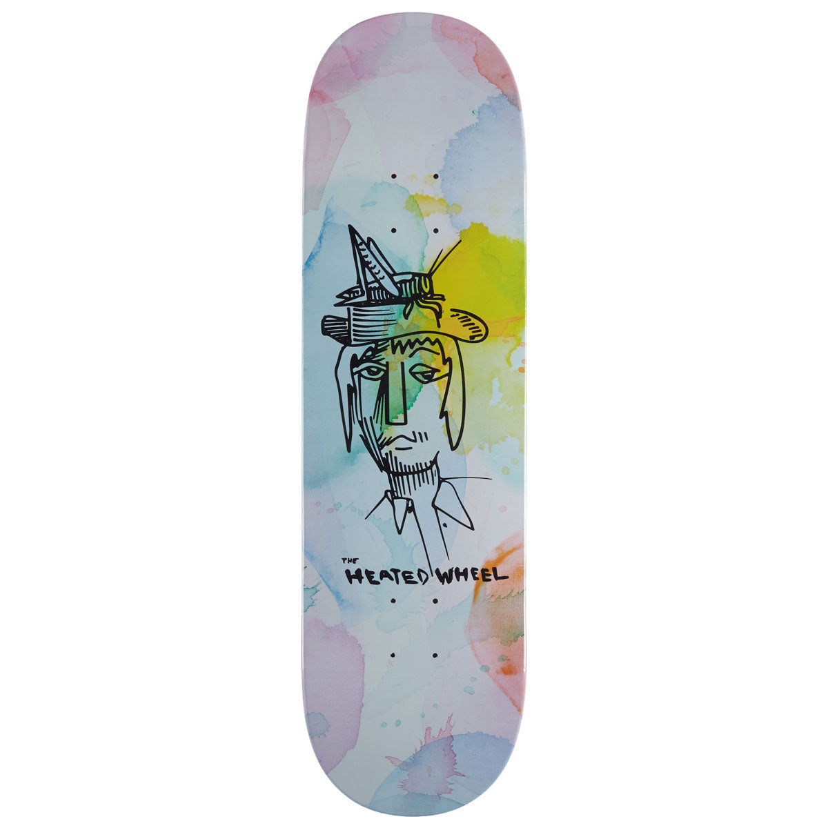 The Heated Wheel Grasshopper Guy Skateboard Deck - 8.75
