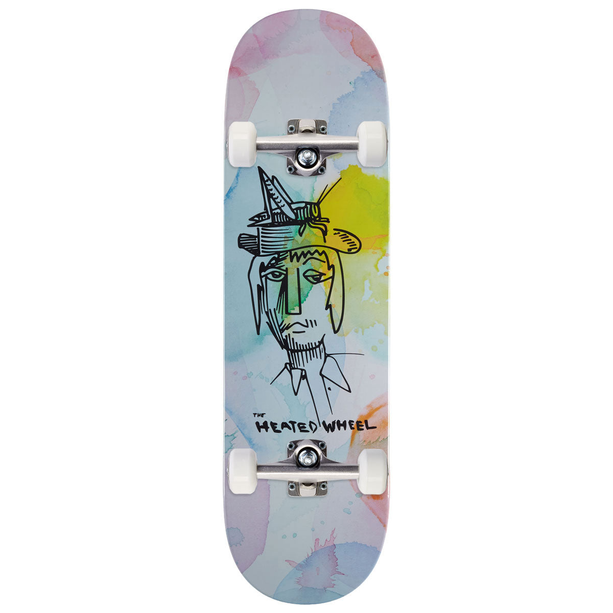 The Heated Wheel Grasshopper Guy Skateboard Complete - 8.75