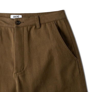 CCS Wide Leg Chino Pants - Brown
